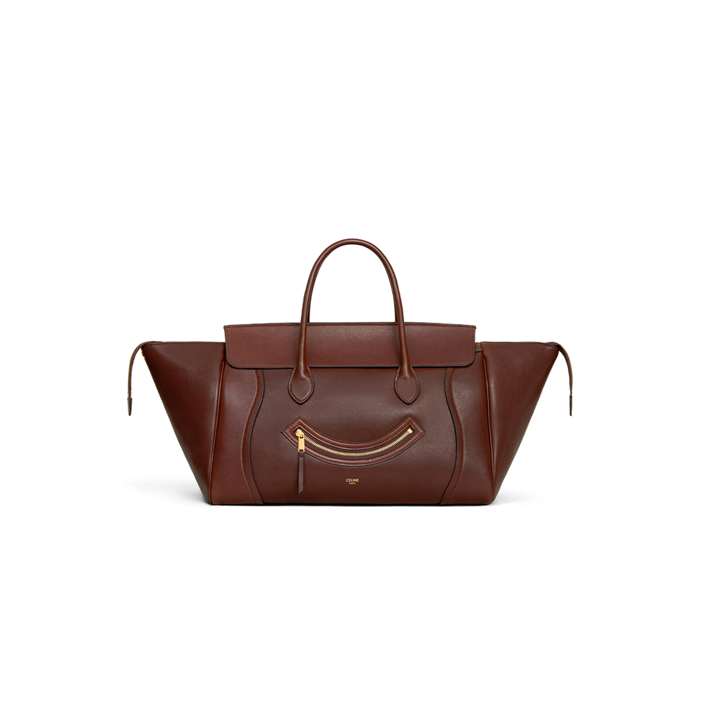 ce1i*e large smiling new lU*gage in s*pple shiny lambskin 123683gw2.38no (44*27*20cm)